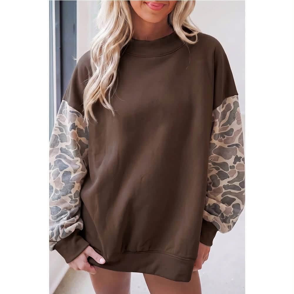 Camo Sleeve Sweaters Preorder