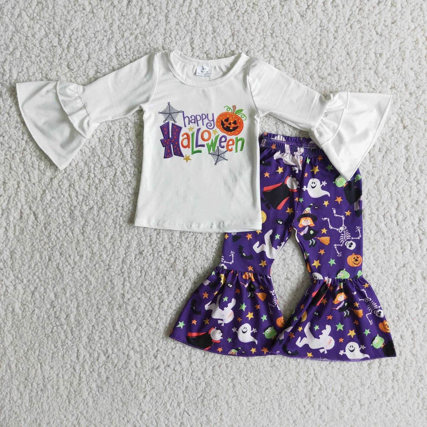 Happy Halloween Bell Bottom Set