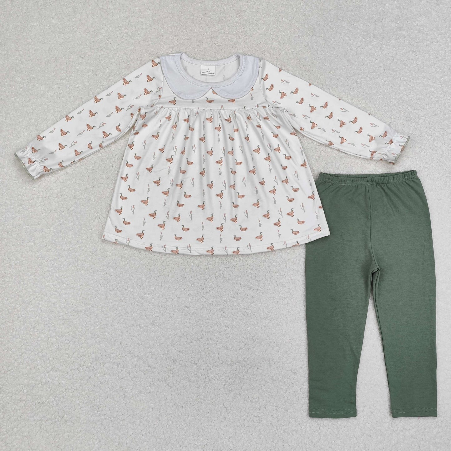 Tiny Mallard Peter Pan Collard Pants Set