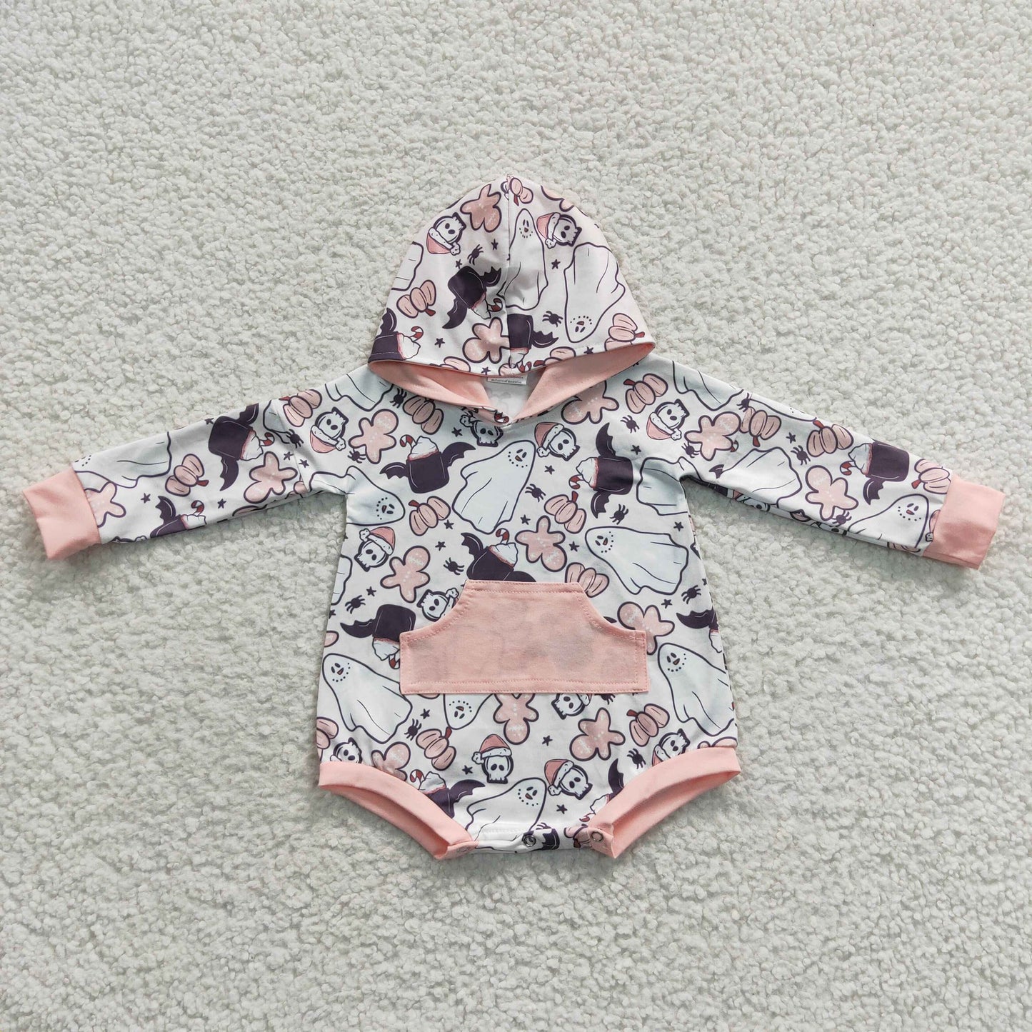 HalloChristmas Hooded Bubble Romper