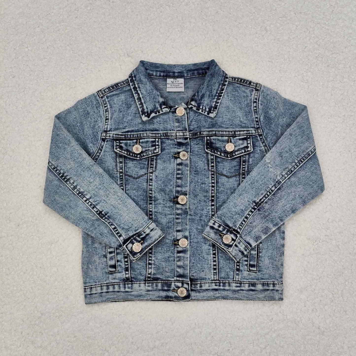 Washed Blue Jean Denim Jacket