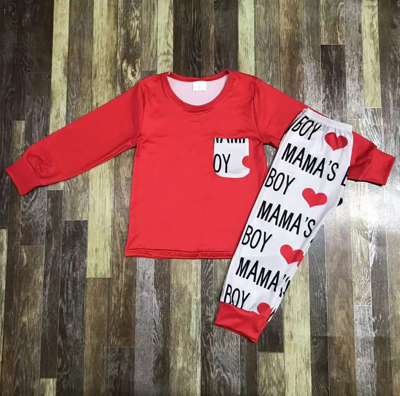 Mama's Boy Valentine's Day Jogger Set