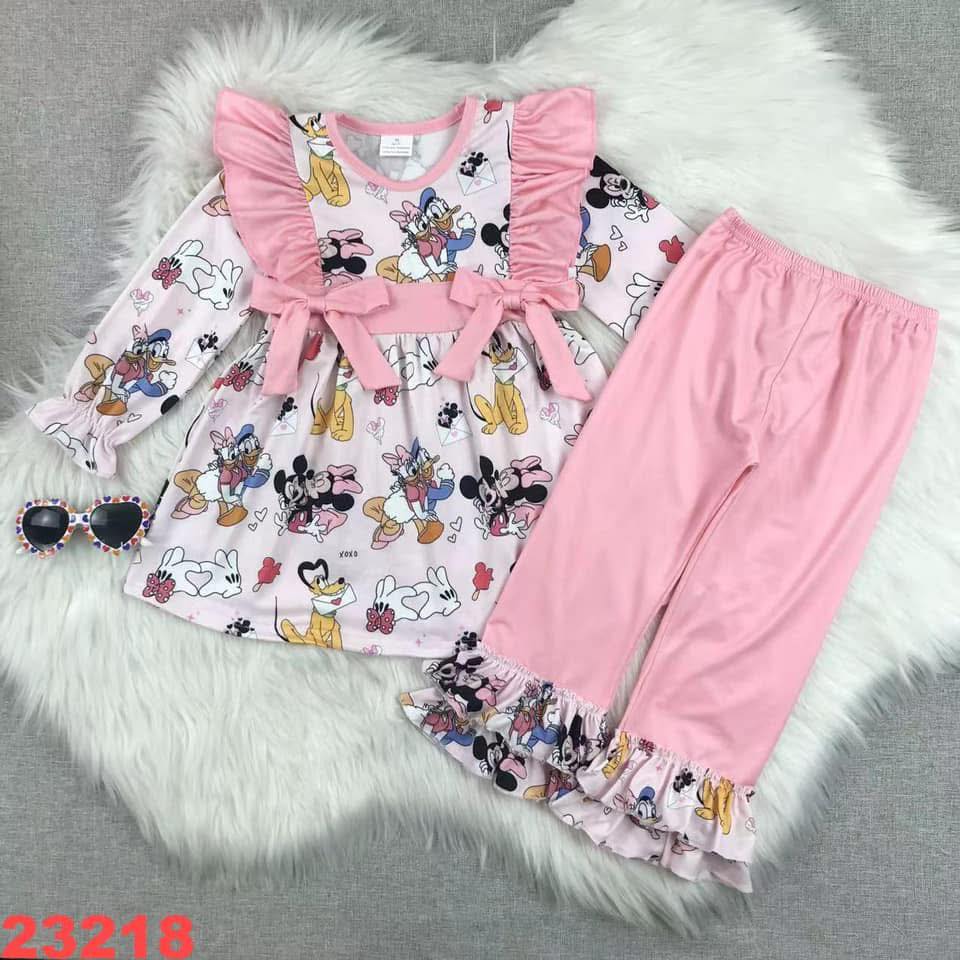 Magic Mouse Valentine's Day Ruffle Pants Set