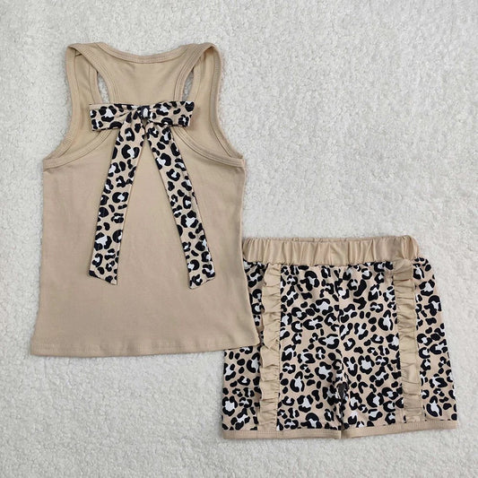 Cheetah Print Tank Shorts Set