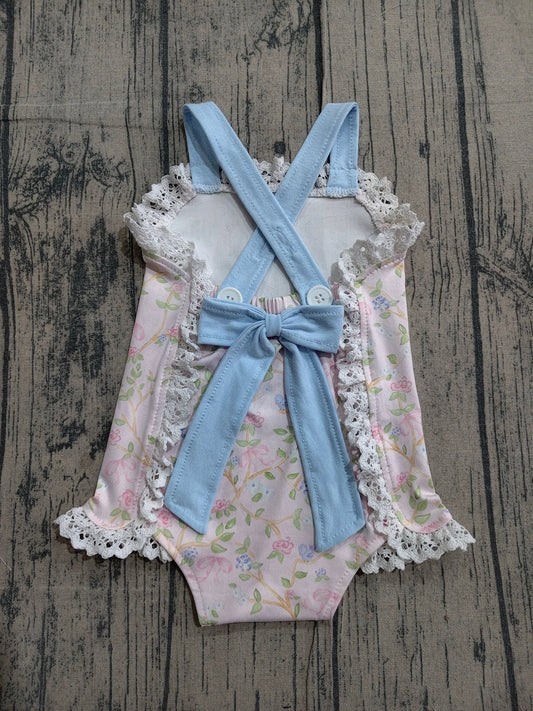 Floral Lace Bubble Romper