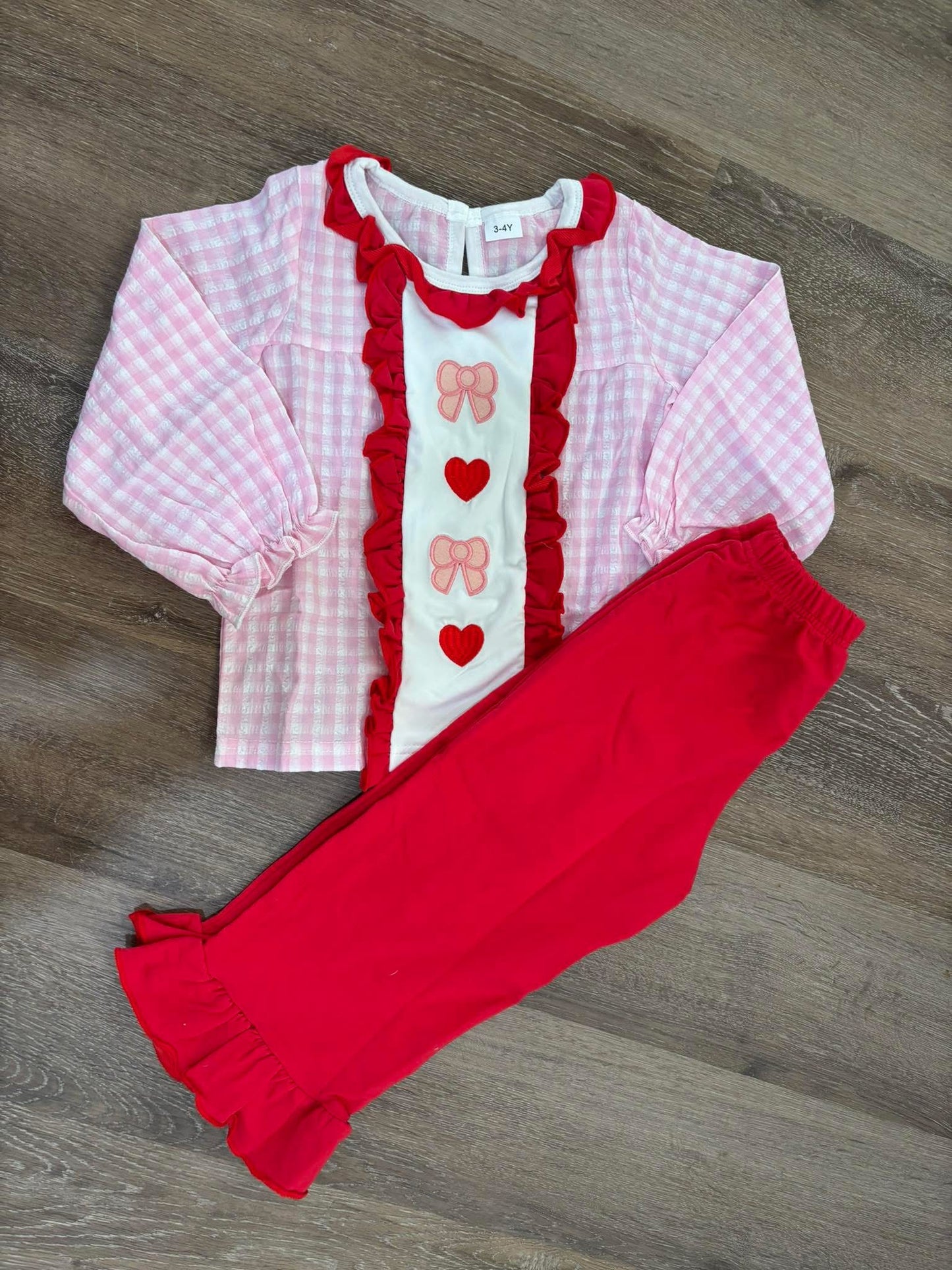 2-3y RTS Heart Bow Set