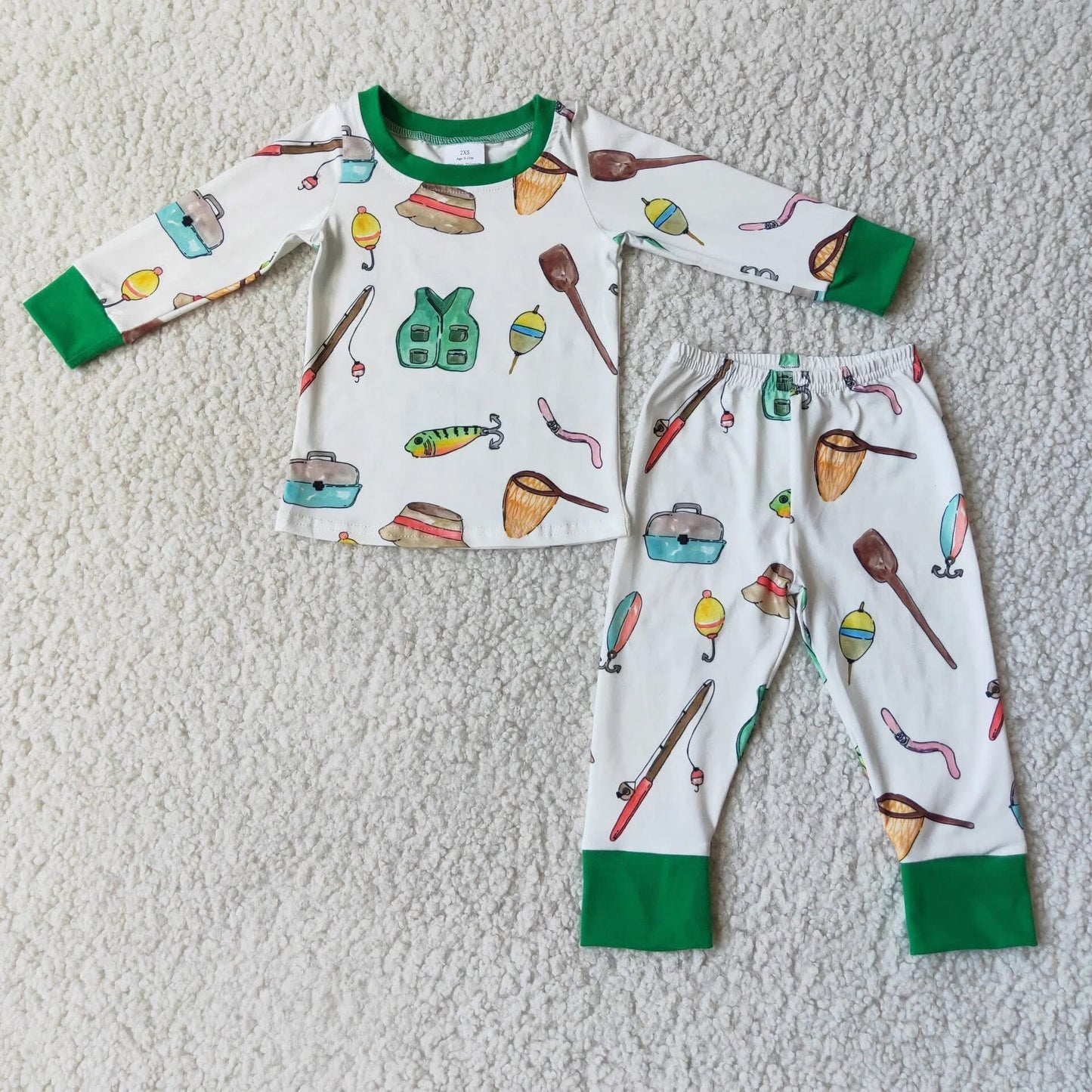 Boy Green Fishing Set
