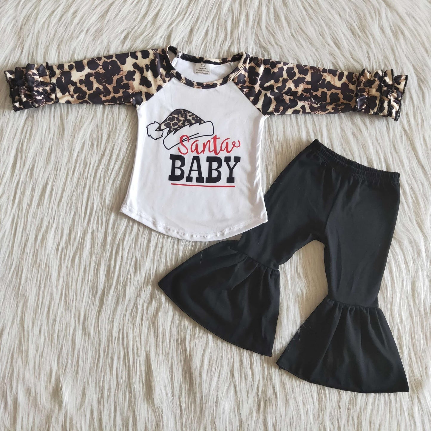Leopard Santa Baby Bell Set