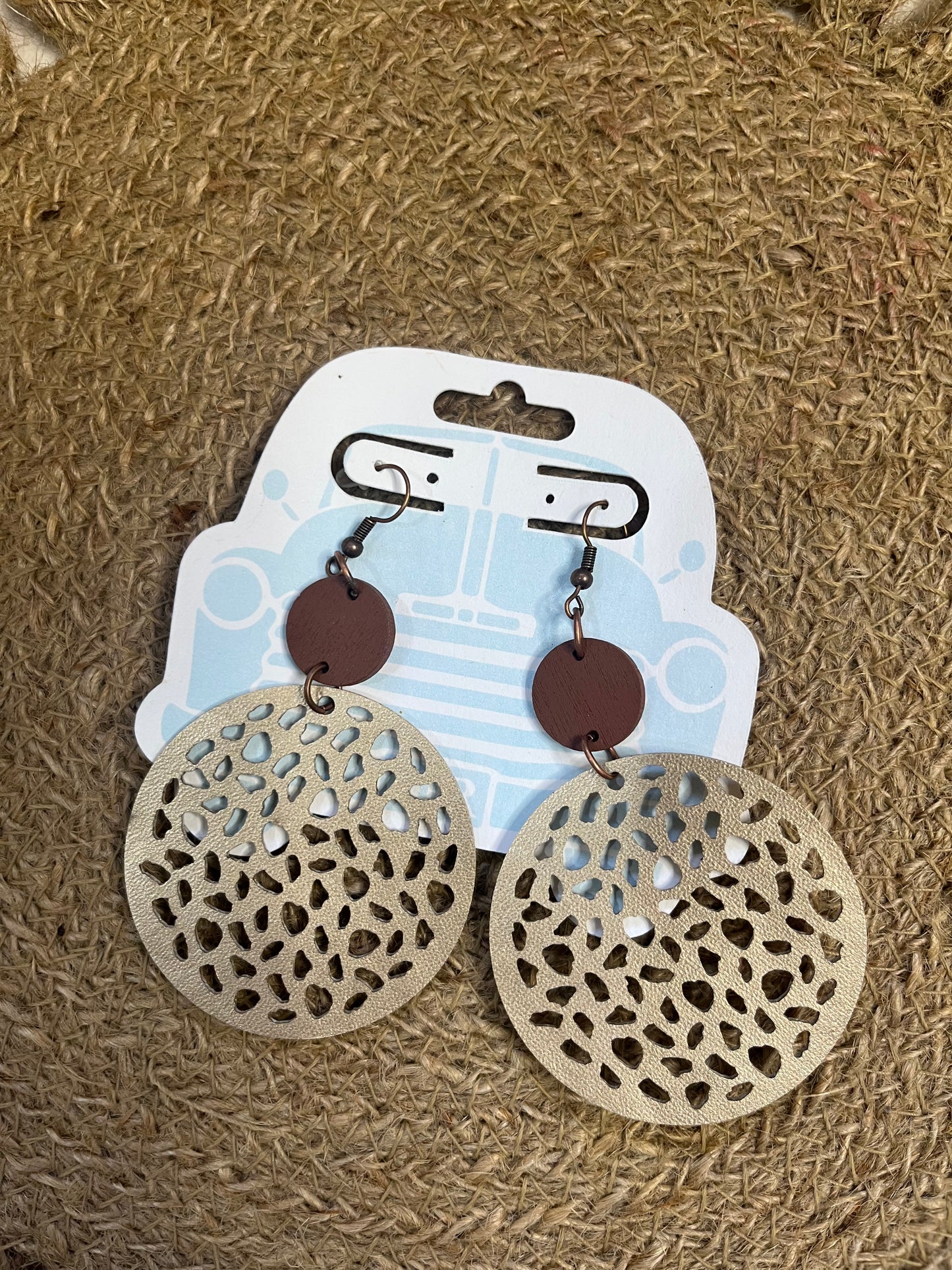 Brown Dangle Earrings