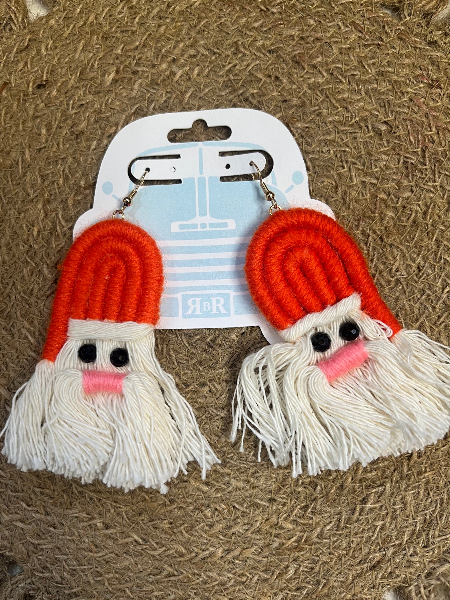 Fringe Santa Earrings
