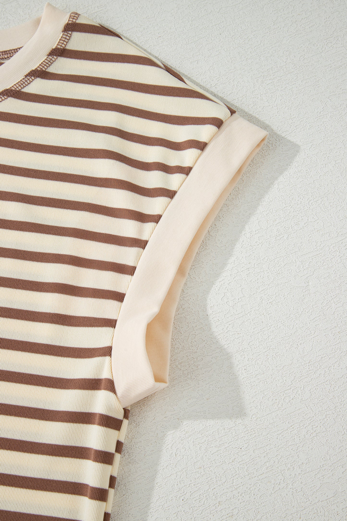 Black Stripe Half Buttons Top and Shorts Set