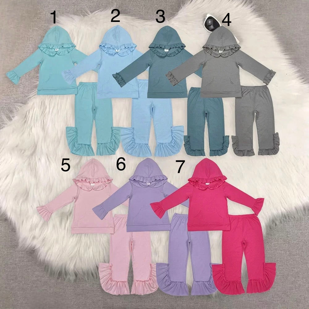 Ruffle Hoodie Set Preorder