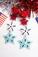 Tiered Stars Acrylic Earrings