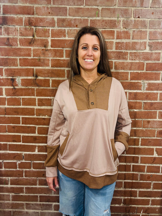 Mocha Hoodie Long Sleeve