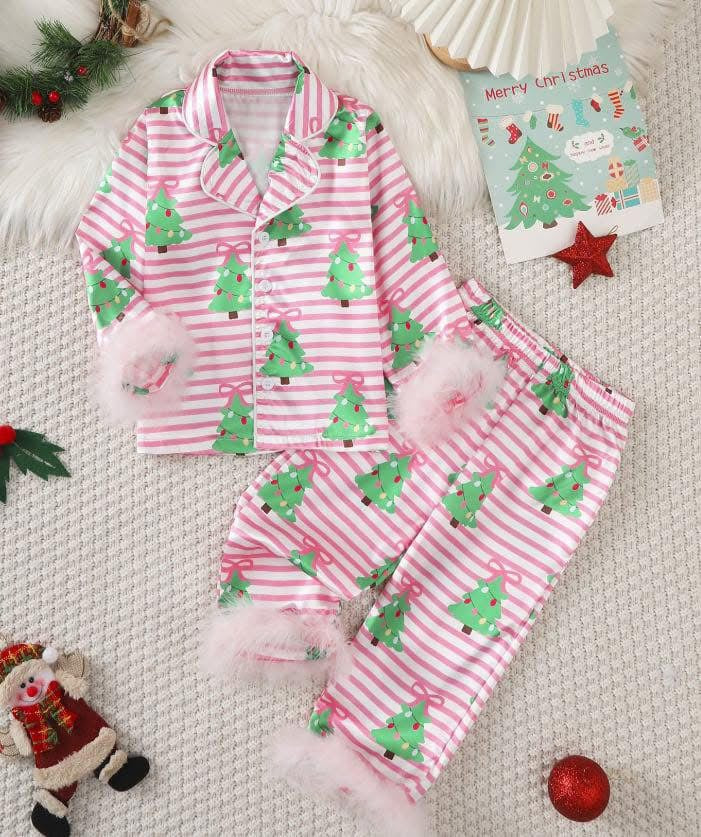 Kids Christmas Feather Jammies