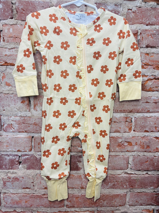 Boho Flower Ruffle Zippy