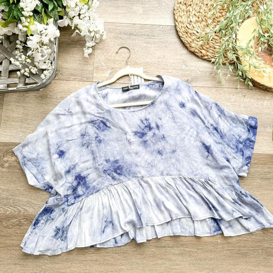 Ocean Blue Tie Dye Top