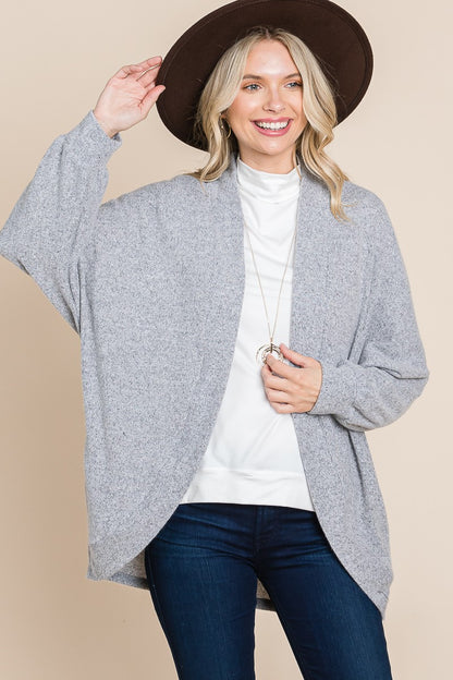 Simple Heather Grey Cardigan