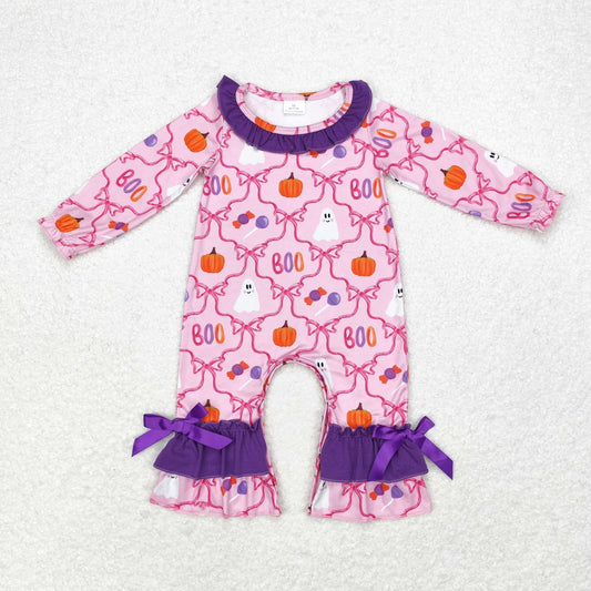 Ghostly Boo Ruffle Romper