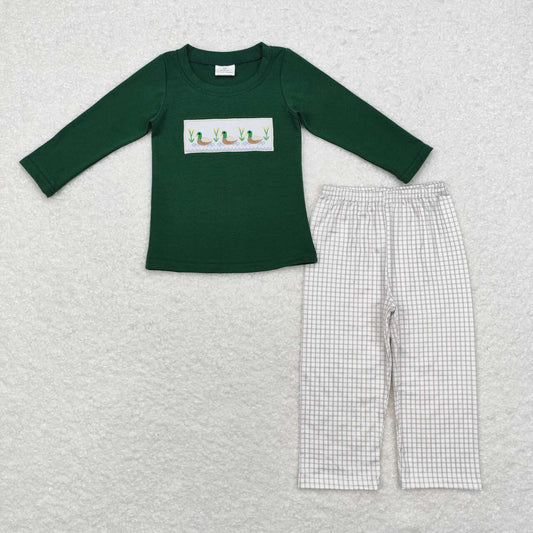 Gingham Duck Pants Set