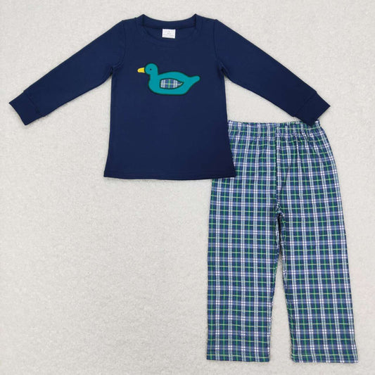 Plaid Duck Pants Set