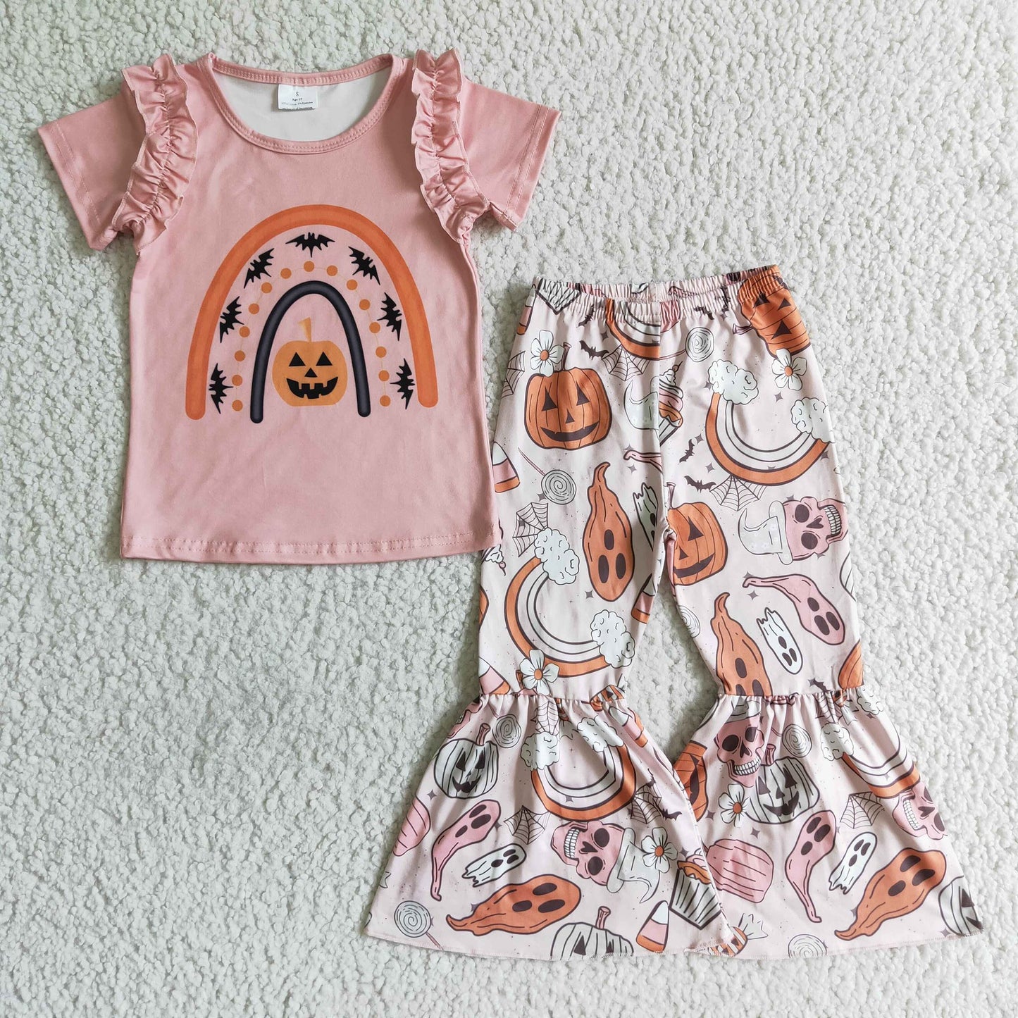 Halloween Rainbow Bell Bottom Set