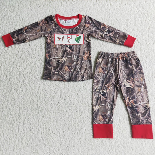 Hunting for Christmas Camo Pajama Set