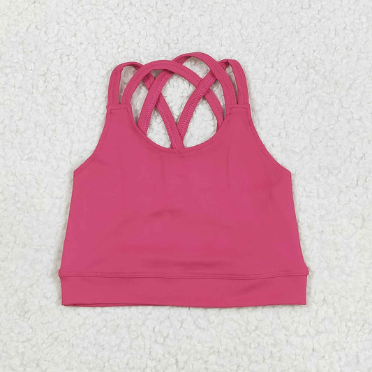 Pink Colored Yoga Tank Top