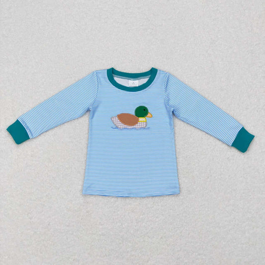 Blue Striped Mallard Top