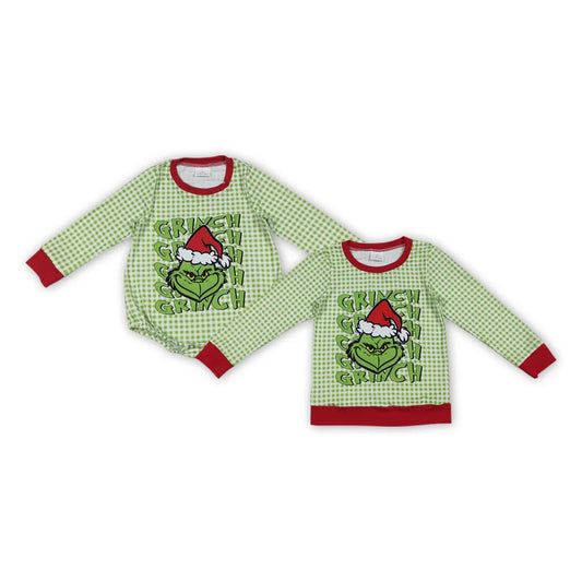 Green Guy Gingham Top