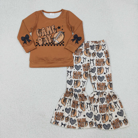 Bow Game Day Bell Bottom Set