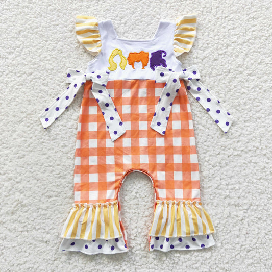 Sister Witches  Ruffle Bow Romper
