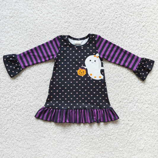 Trick or Treat Ruffle Ghost Dress
