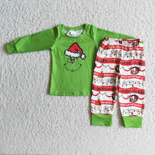 Merry Green Guy Pajama Set