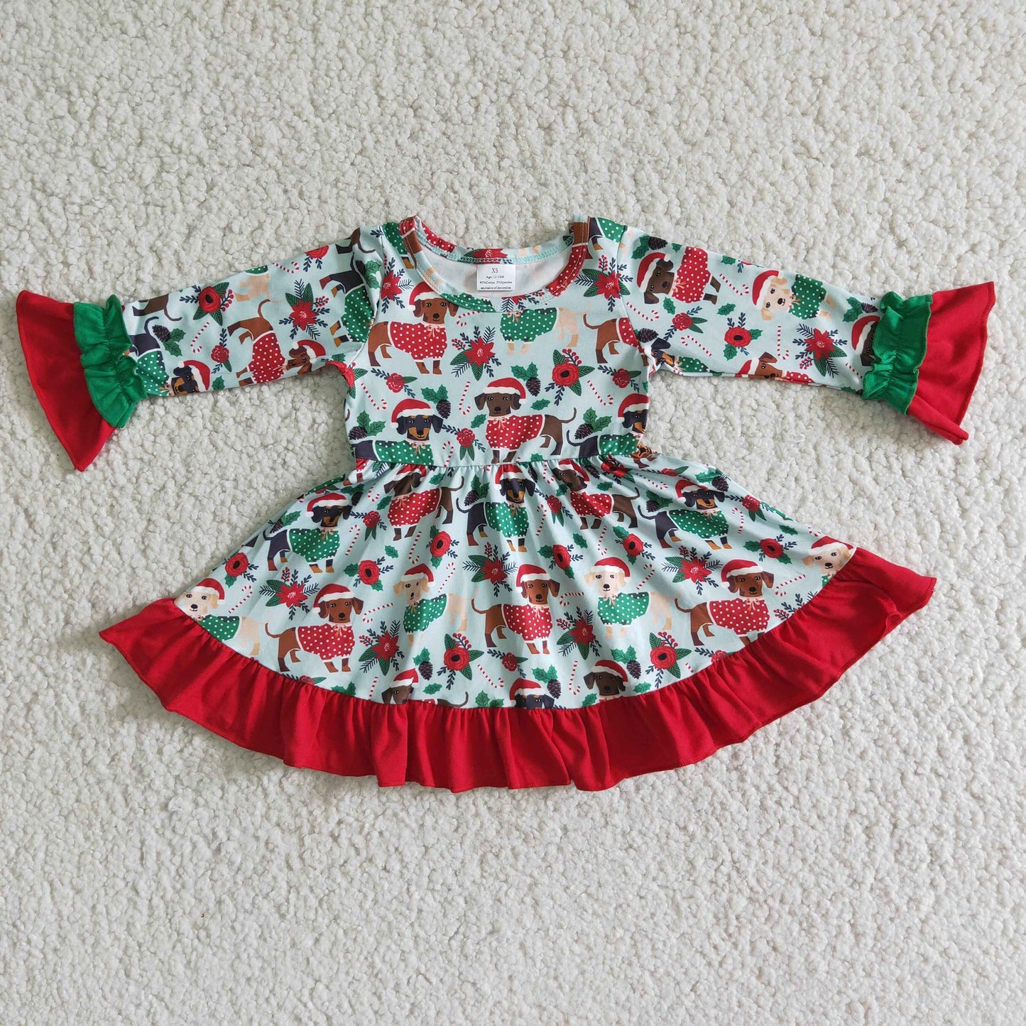 Dachshund Through The Snow Swing Dress