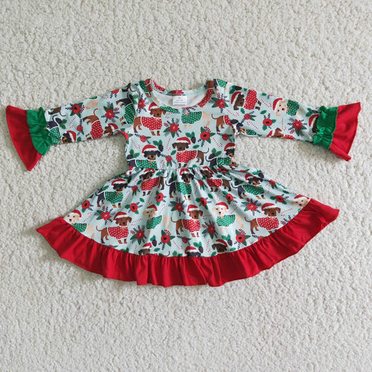 Dachshund Through The Snow Swing Dress