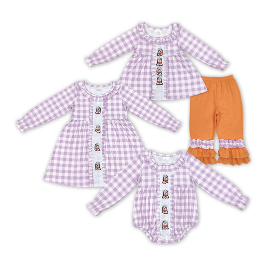 Cute Ghost Ruffle Pants Set