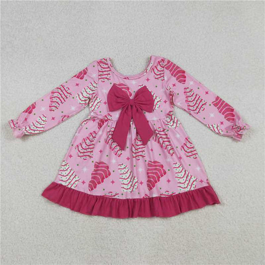 Pink Christmas Snack Bow Dress