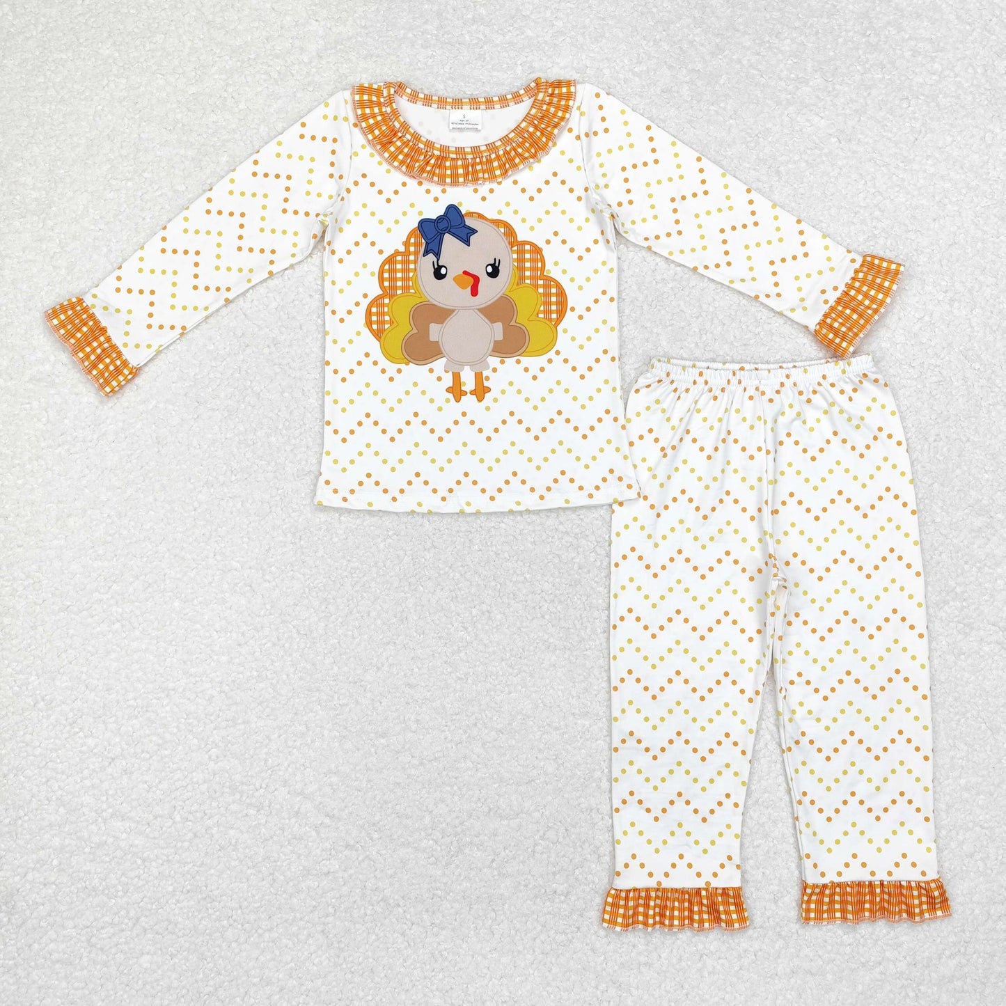Chevron Polka Dot Turkey Day Pajamas