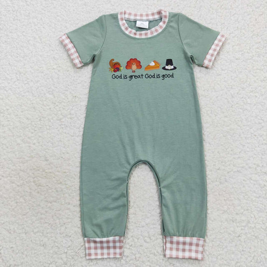 Boys God Is Good, God Is Great Romper
