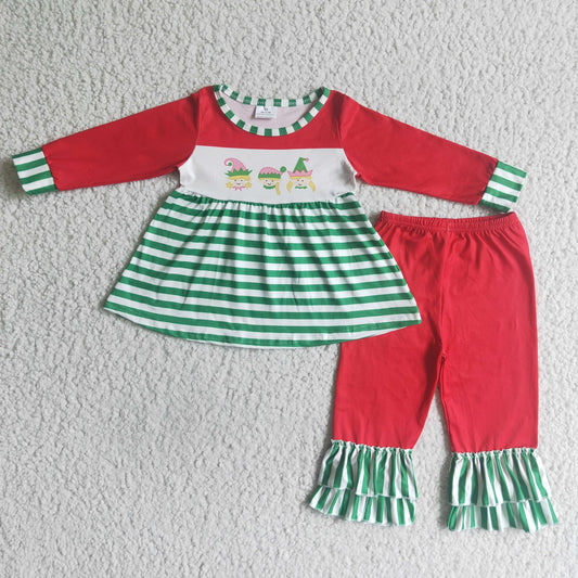 Elf Striped Pants Set