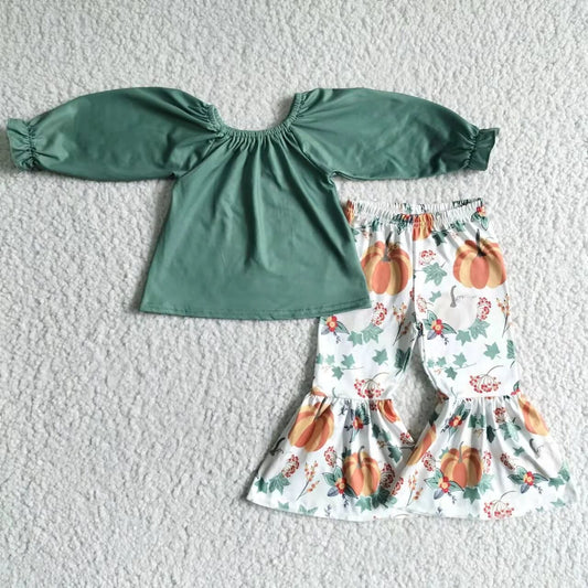 Green Pumpkin Pants Set