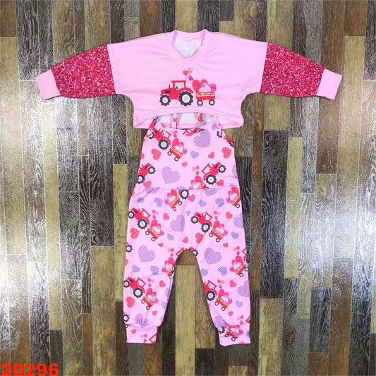 Valentine Tractor Sequin Jumpsuit