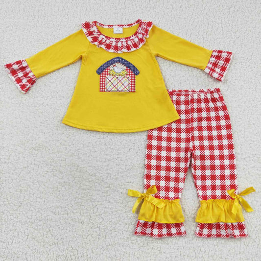 Barn Yard Ruffle Pants Set