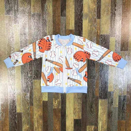 Boys Baseball Zip Up Jacket