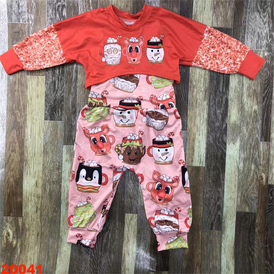 Christmas Characters Sequin Jumpsuit