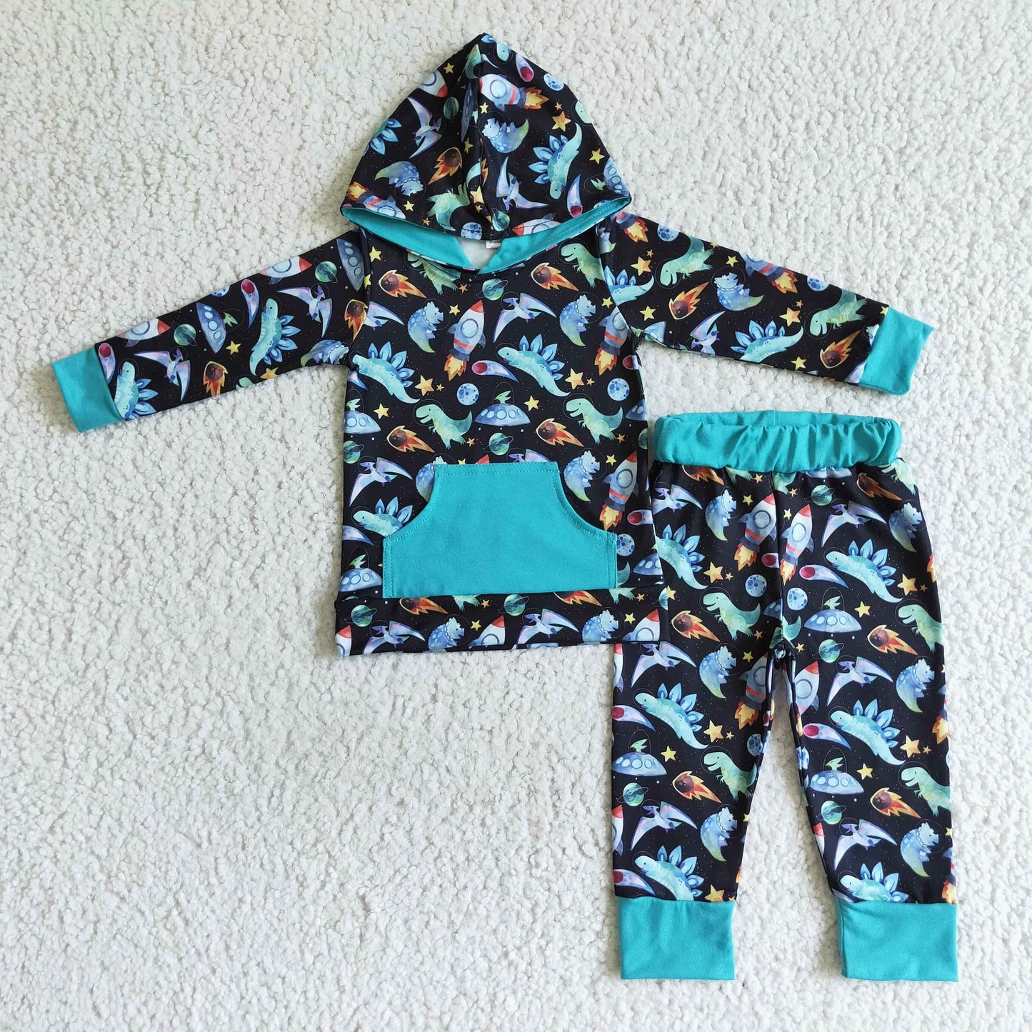 Dino Hooded Jogger Set