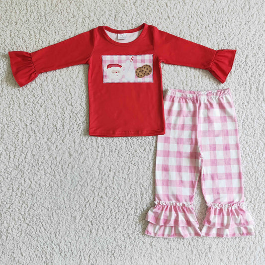 Milk & Cookies Ruffle Pants Set