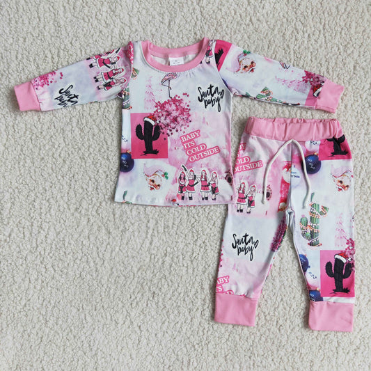 Cold Outside Patchwork Jogger Set