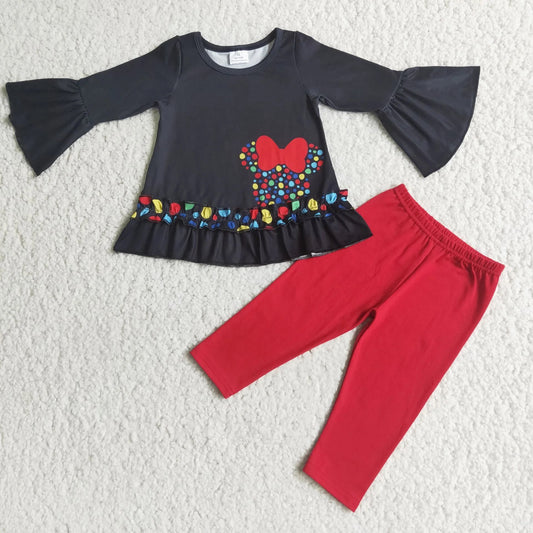 Polka Dot Magic Mouse Pants Set